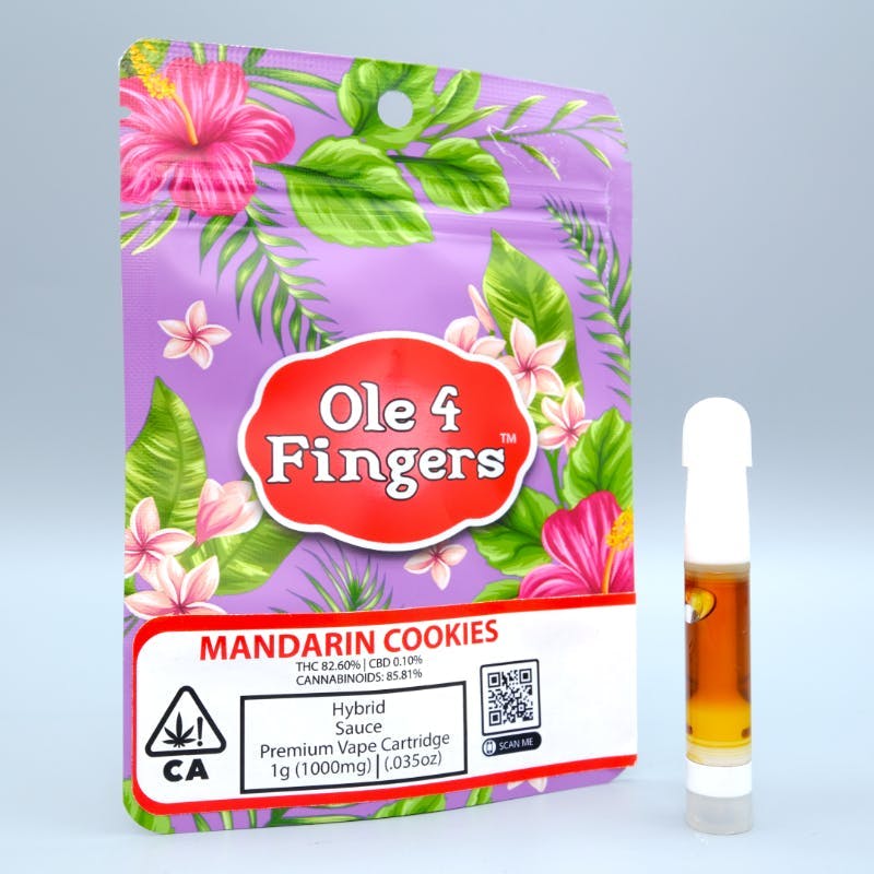 Ole'4 Fingers - Mandarin Cookies 1g Cart - Ole' 4 Fingers - 1