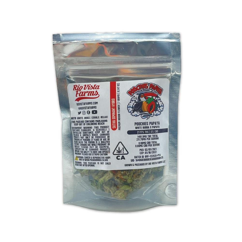 Rio Vista Farms - Brand - Rio Vista Farms Poochies Papaya 7g Bag - 1