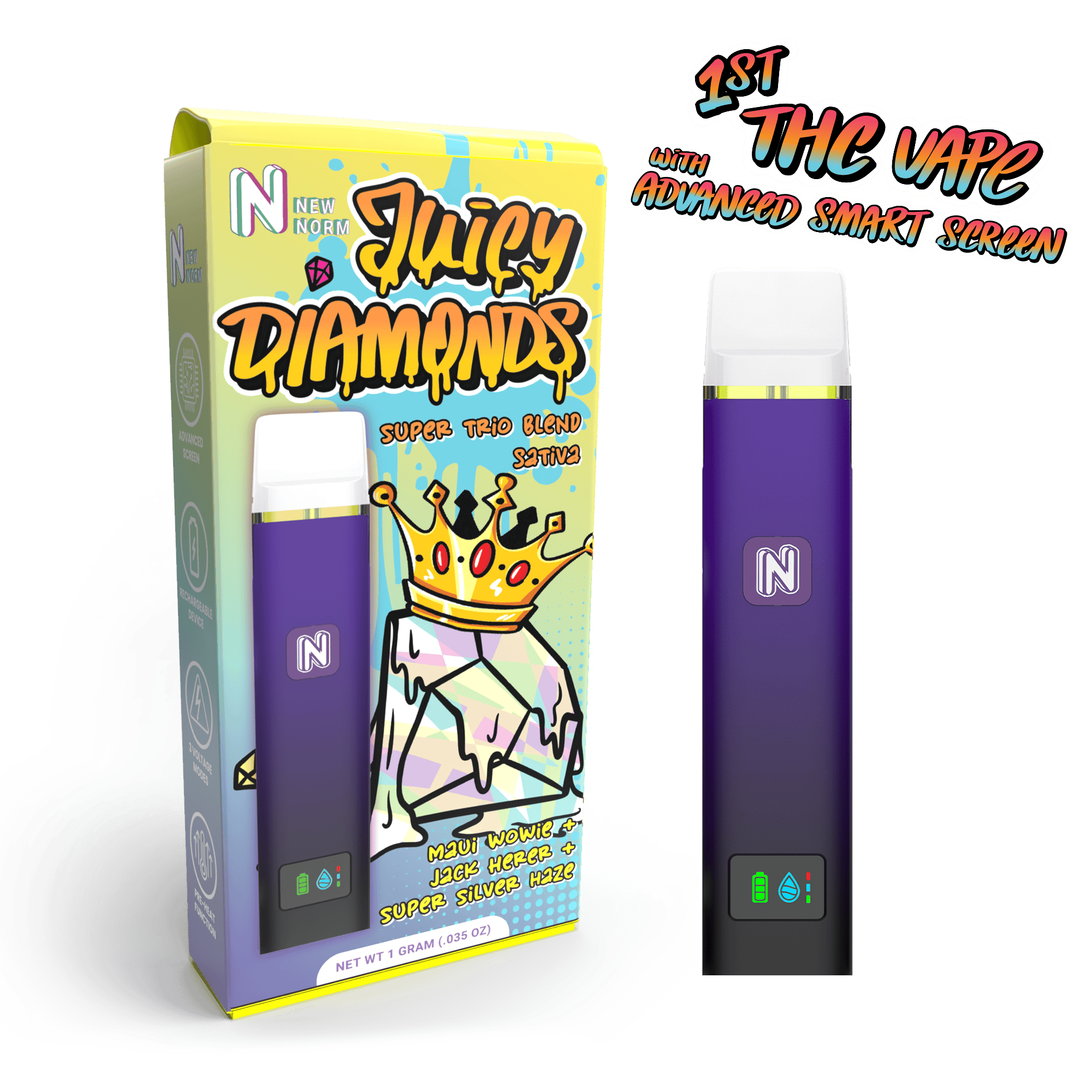 New Normal - New Normal | Super Trio | Juicy Diamonds | Disposable | 1g - 1
