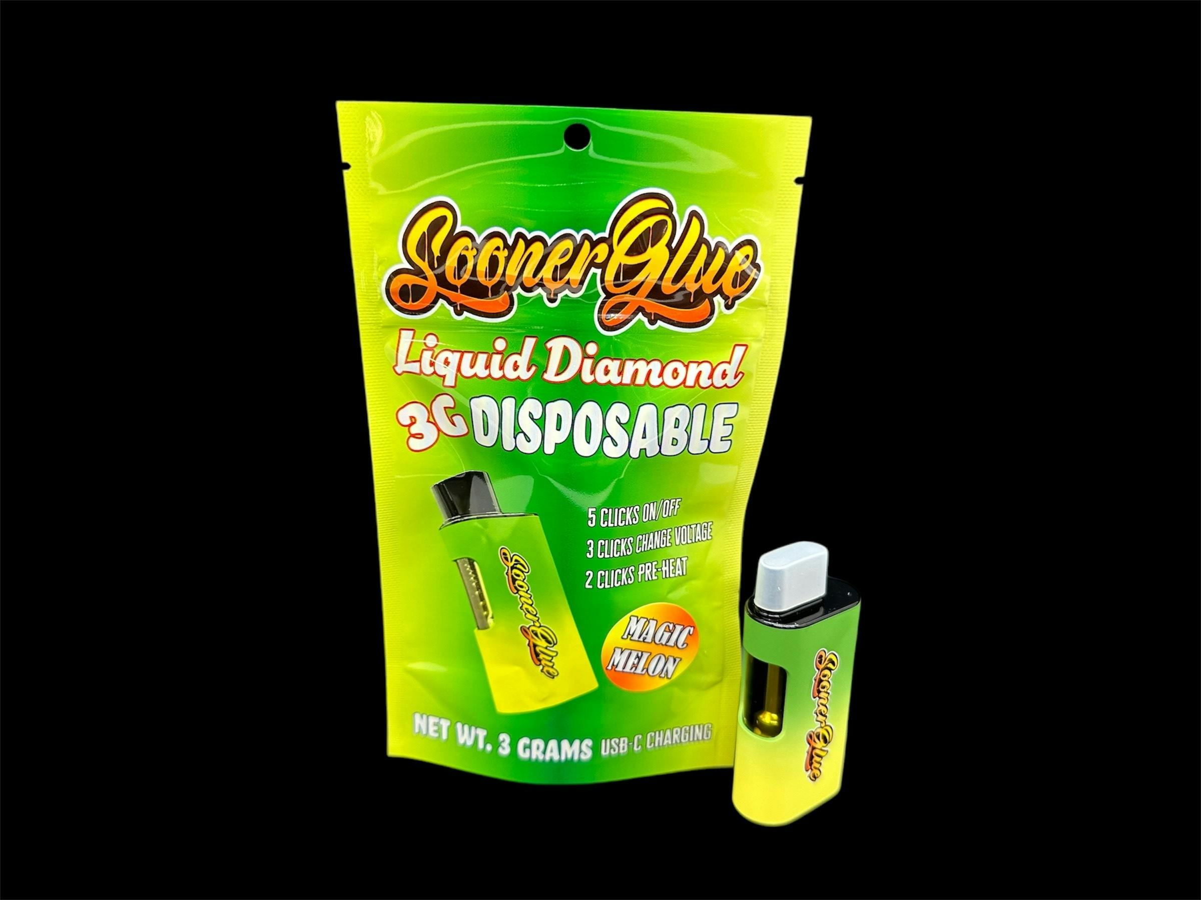Sooner Glue - 3g Liquid Diamond Disposable Cartridge - Magic Melon - 1