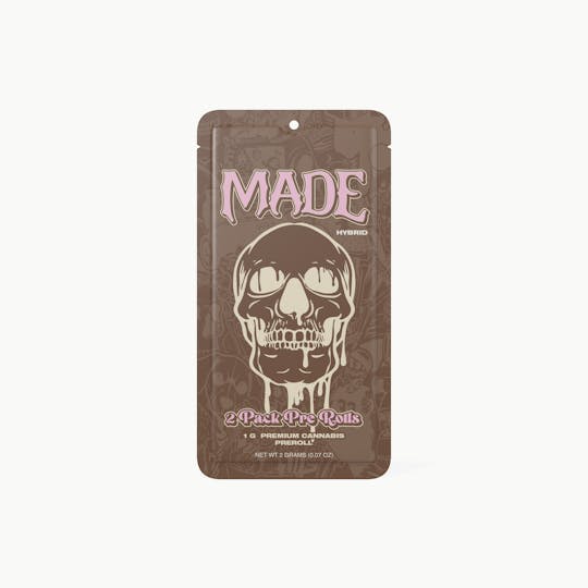 MADE - Kush Mountains | 1g Pre-Rolls | 2 per package - 1