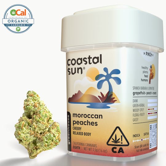 Coastal Sun - Moroccan Peaches Greenhouse Flower 3.5g - 1