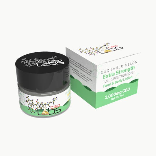 Lit Labs - CBD High Strength Lotion 2,000 mg - Cucumber Melon - 1