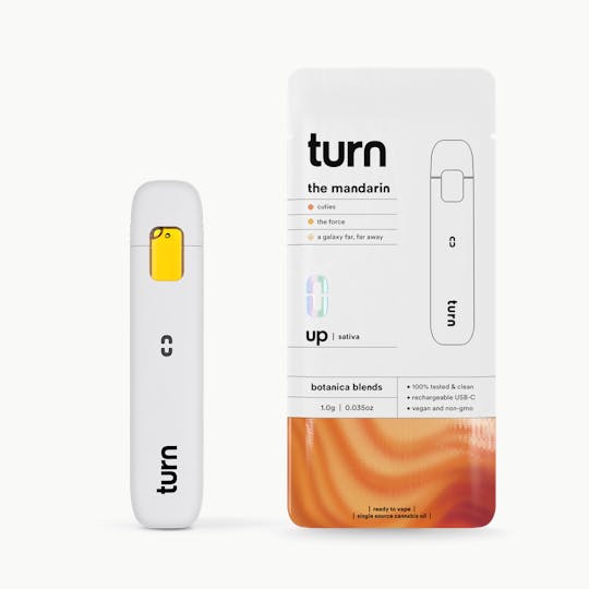 turn - 1.0g AIO | the mandarin | botanica blends | up | - 1