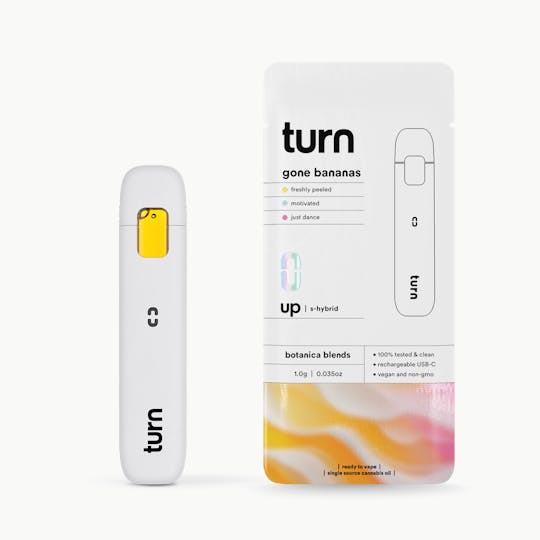 turn - 1.0g AIO | gone bananas | botanica blends | up | - 1