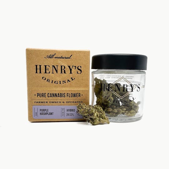 Henry's Original - 3.5g Craft Jar- Purple Hashplant - 1