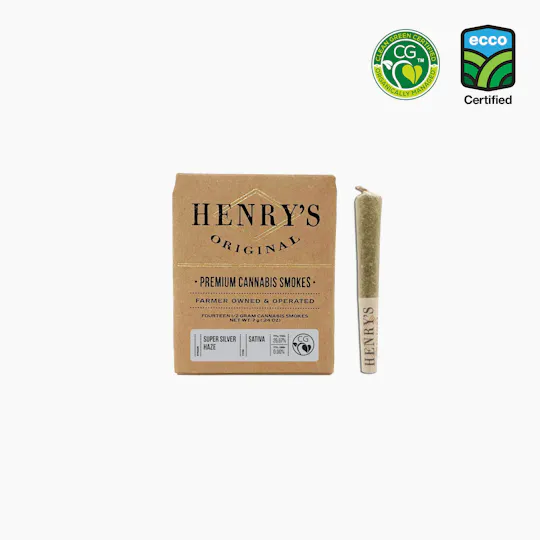 Henry's Original - Henry's Original | Super Silver Haze | Joints | 0.5g each | 14pk - 1