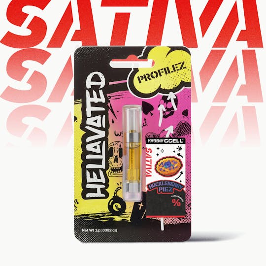 Hellavated - Huckleberry Piez Baked Goodiez Cartridge 1g - 1