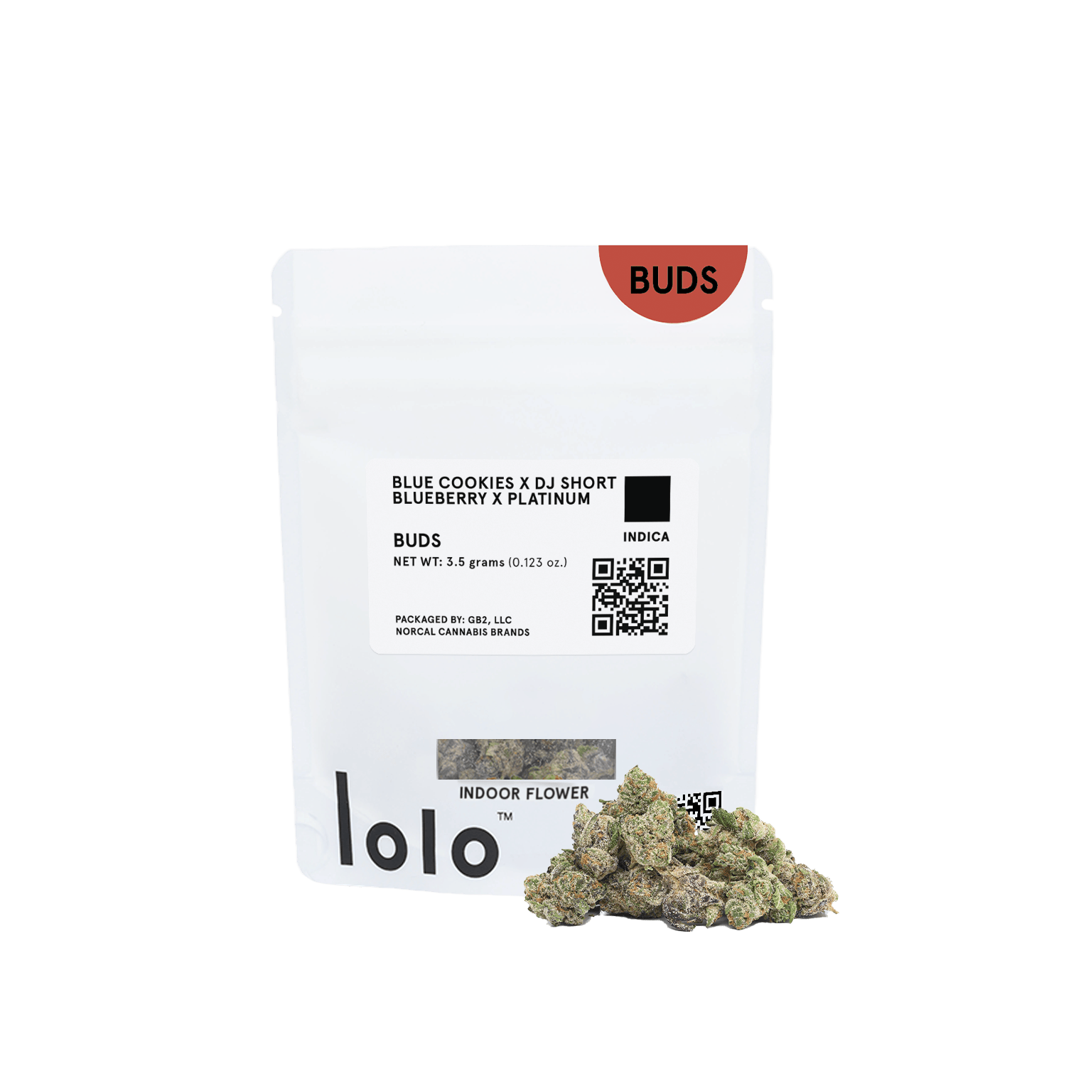 lolo - lolo | Blue Cookies + DJ Short Blueberry + Platinum | Indoor Buds | 3.5g - 1