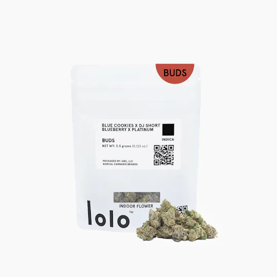 lolo - lolo | Blue Cookies + DJ Short Blueberry + Platinum | Indoor Buds | 3.5g - 1