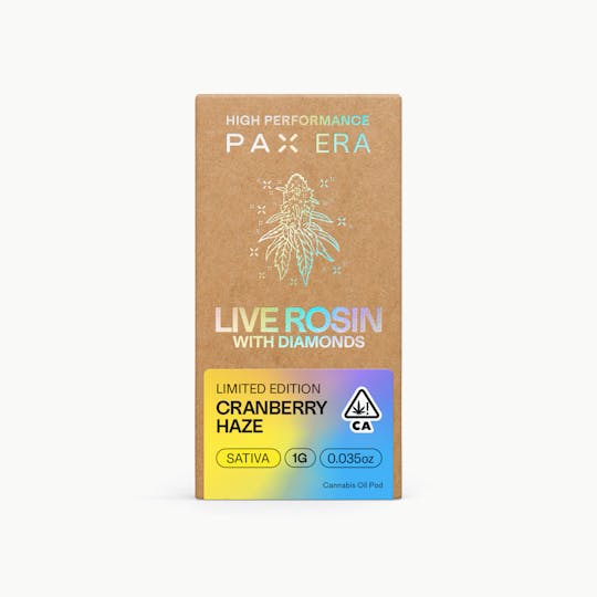 PAX - Live Rosin with Diamonds - Cranberry Haze 1g - 1