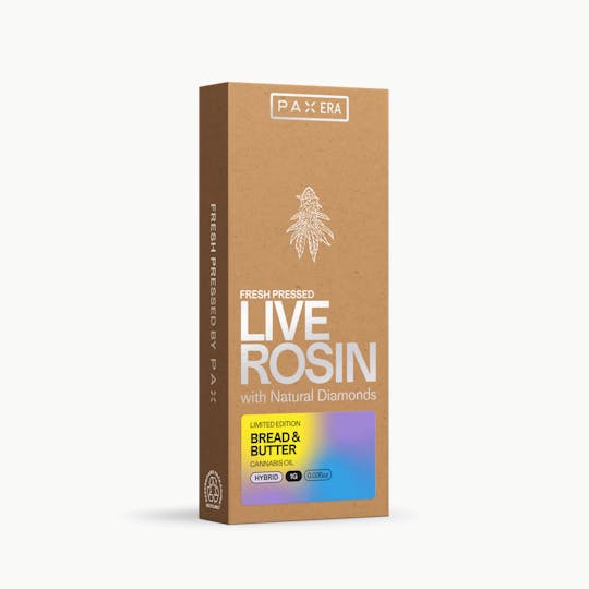 PAX - Live Rosin with Diamonds - Bread & Butter 1g - 1