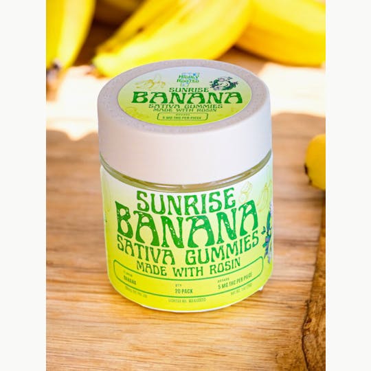 Highly Rooted - Sunrise Banana Sativa Rosin Gummies - 1