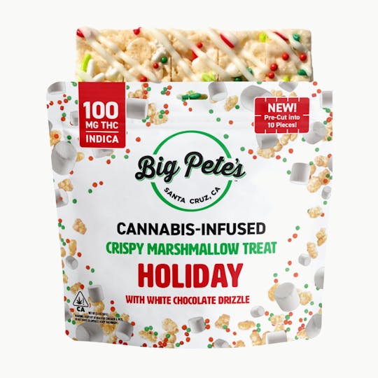 Big Pete's Treats - Big Pete's Crispy Marshmallow Treat 100mg - Holiday Maple Caramel - 1