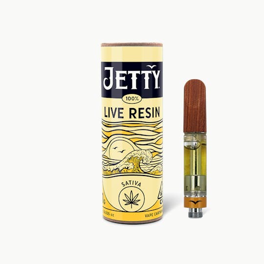 Jetty Extracts - Jetty Cartridge 100% Live Resin 1g Strawnana Mac - 1