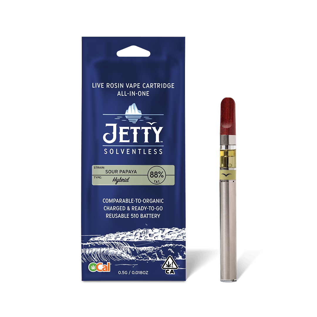 Jetty Extracts - Sour Papaya | Live Rosin Disposable | 0.5g - 1