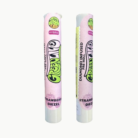 Greenline - Strawberry Diezel - Diamond Infused - Indoor Flower Pre-Roll - Hybrid - 1g - 1