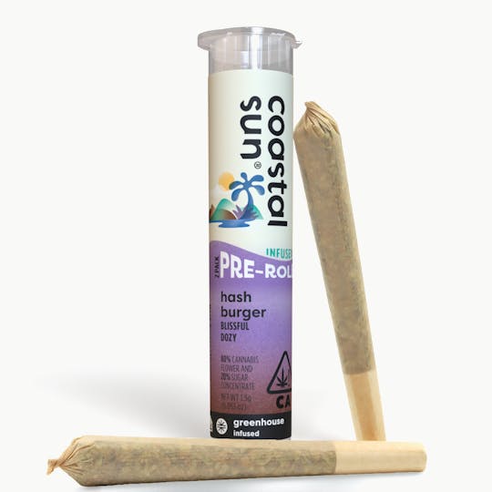 Coastal Sun - Hash Burger Infused Greenhouse 0.75g Pre-Roll 2pk 1.5g - 1