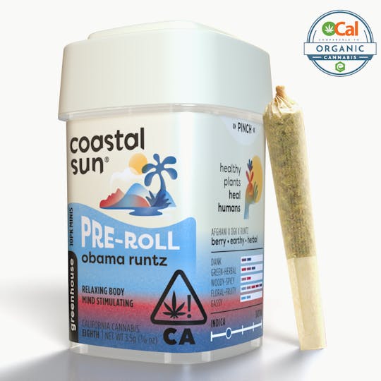 Coastal Sun - Obama Runtz Greenhouse 0.35g Pre-Roll 10pk 3.5g - 1