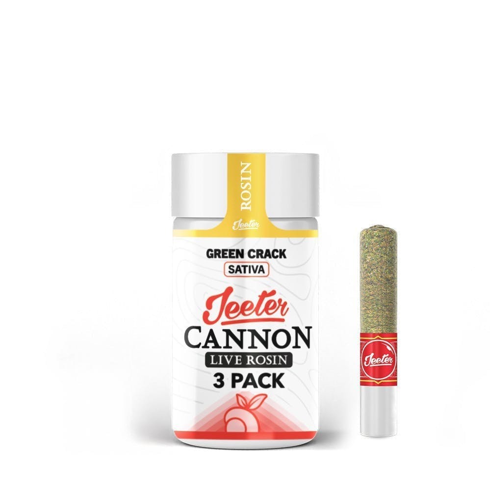 Jeeter - Jeeter | Green Crack | Live Rosin Cannons | Infused Minis | 0.5g each | 3pk - 1