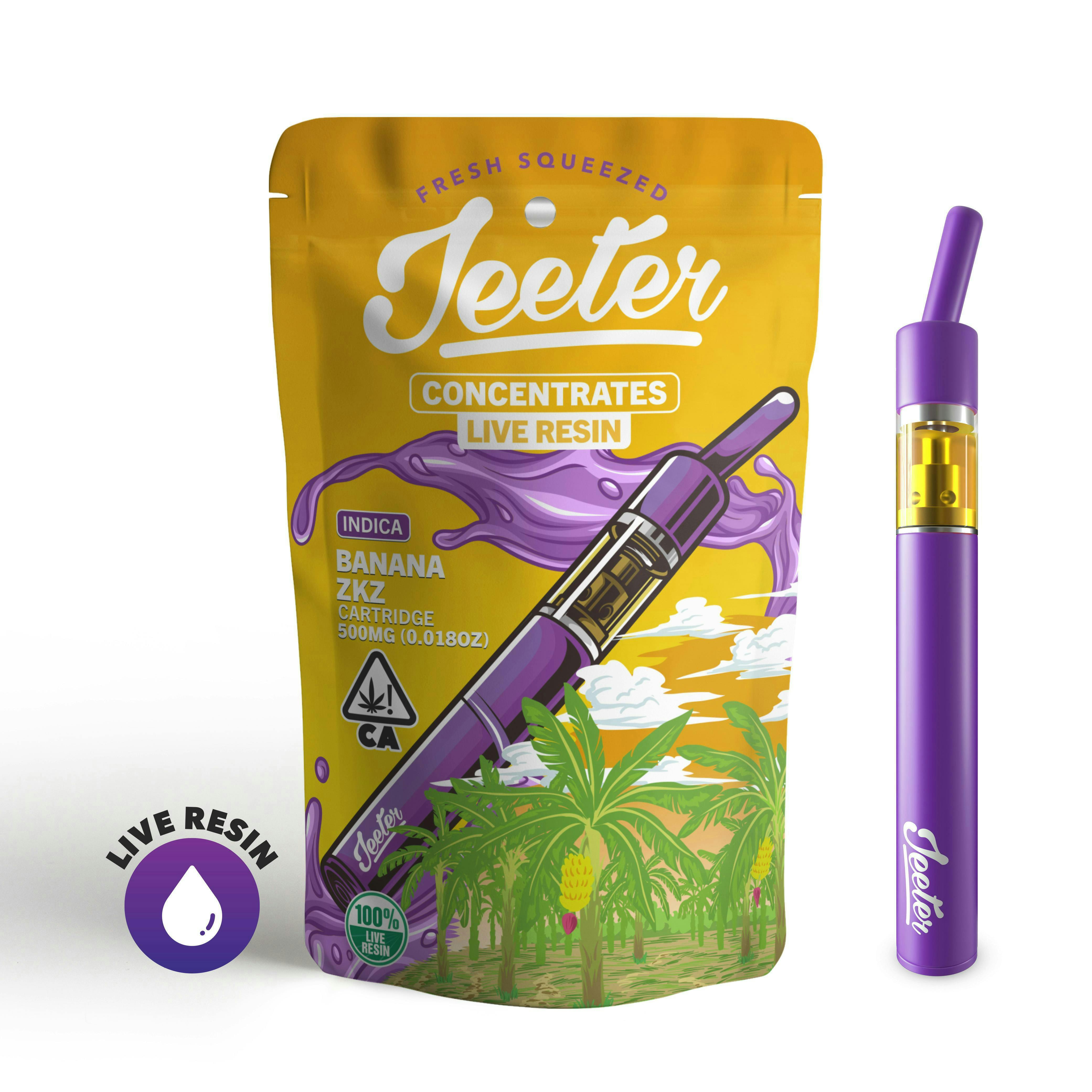 Jeeter - Jeeter | Banana ZKZ | Live Resin Straw Disposable | 0.5g - 1