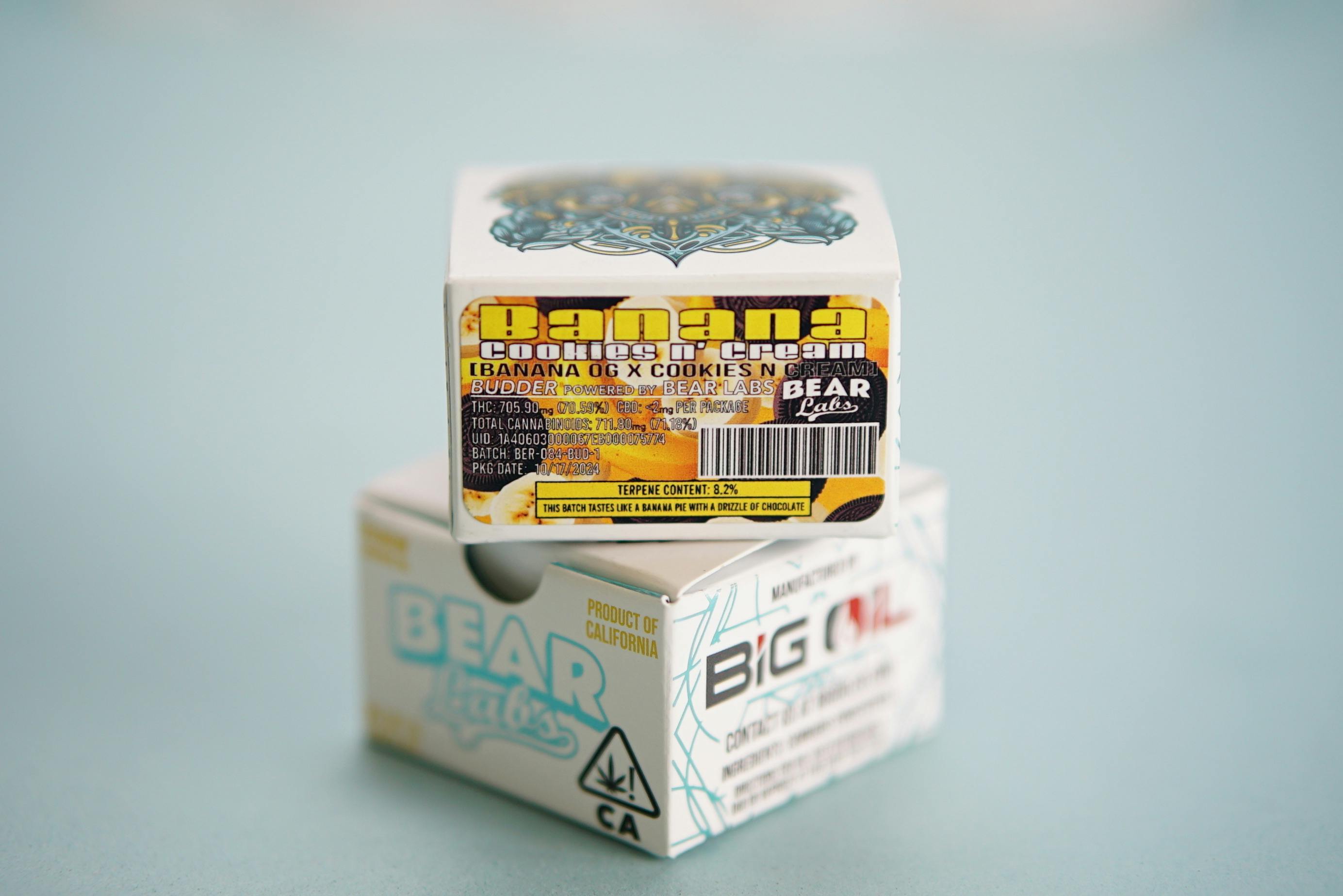 Bear Labs - BEAR Labs - Banana Cookies n Cream - Tier 2 Live Resin Budder - 1