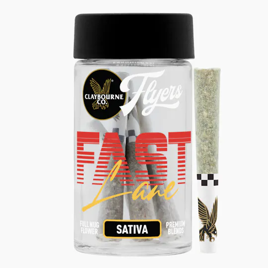 Claybourne Co. - Fast Lane Sativa (3.5g) - Flyers Blends Pre-Rolls - 1
