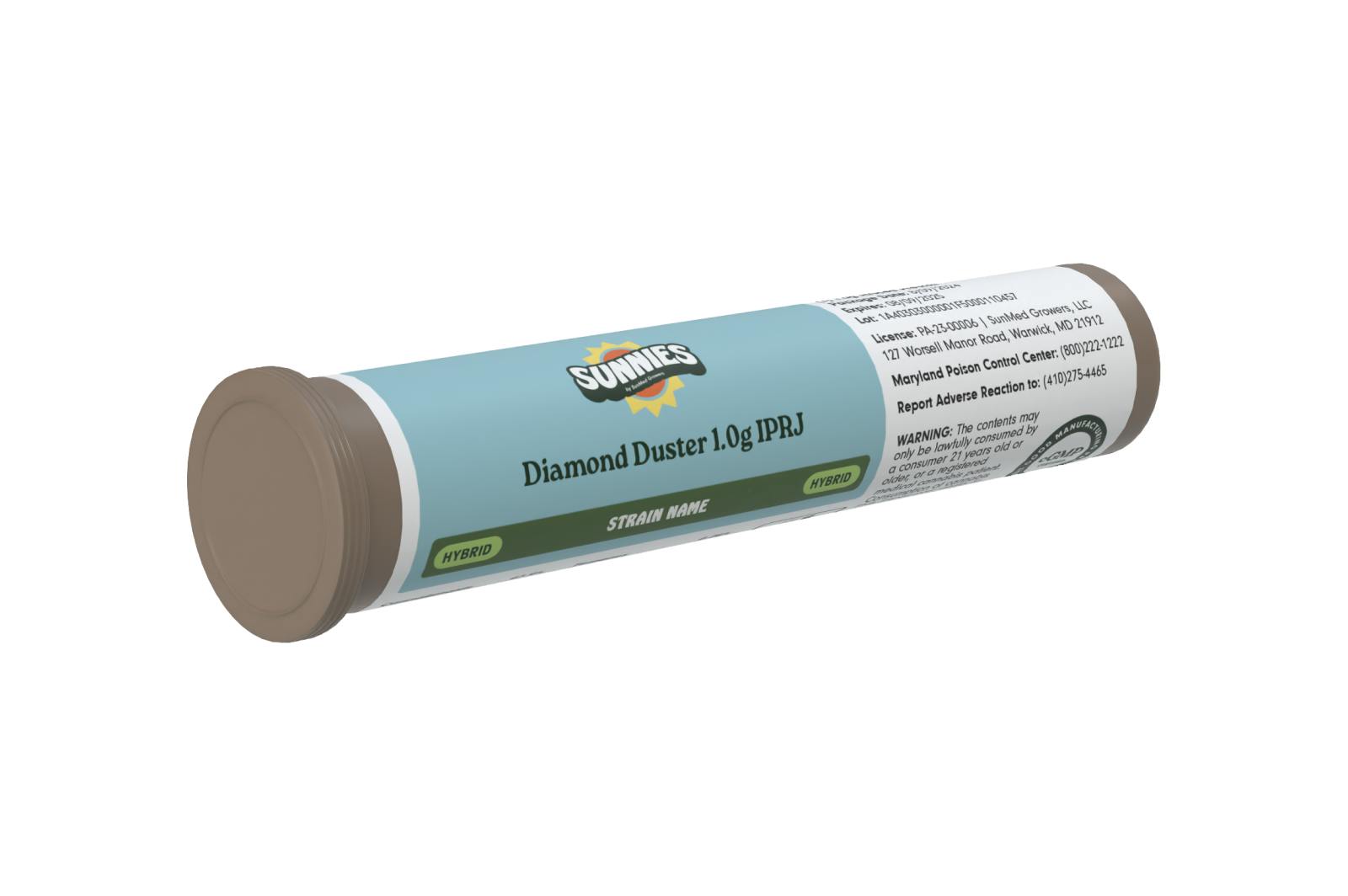 SunMed Growers - Strawberry Candy #4 Diamond Duster Infused Pre Roll 1.0g - 1