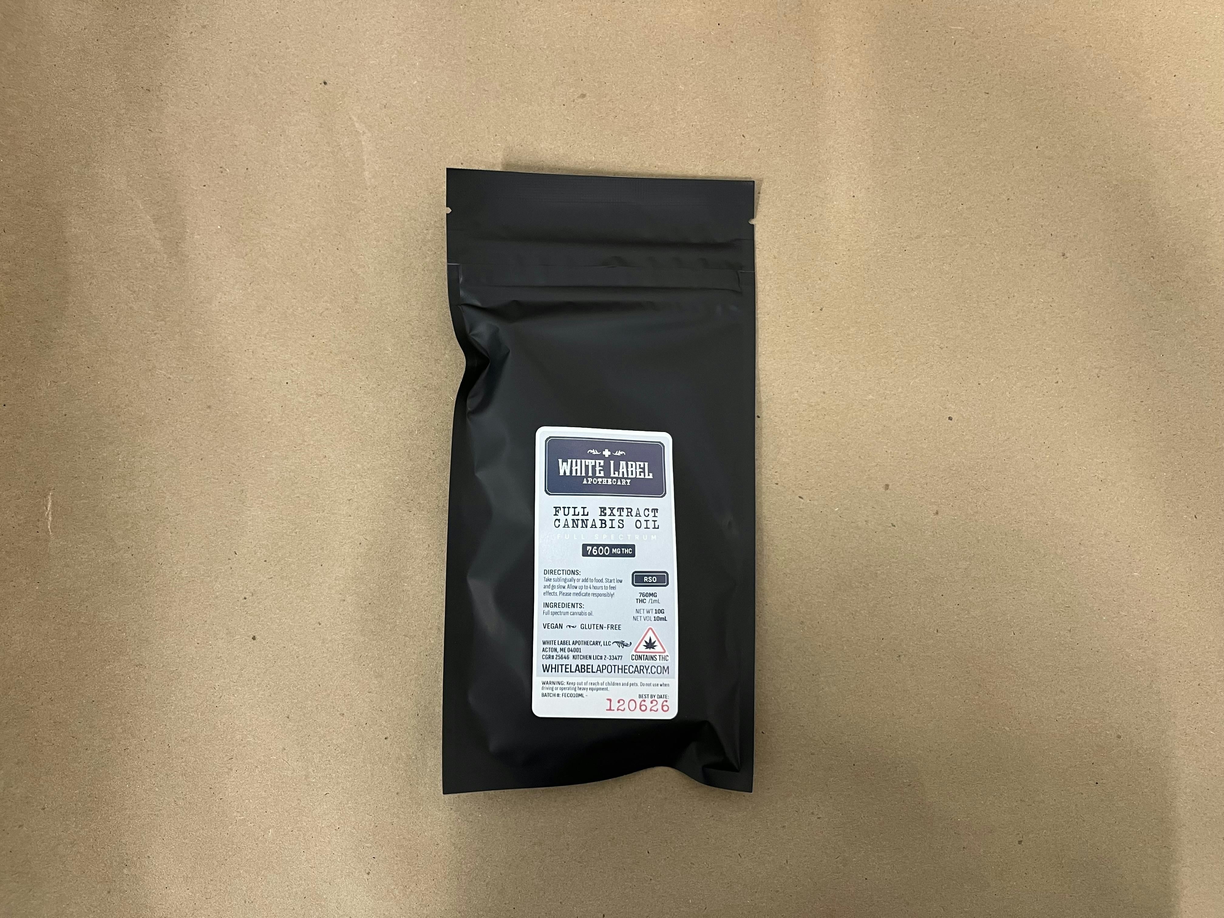 White Label Apothecary - FECO / RSO 10ML - 1