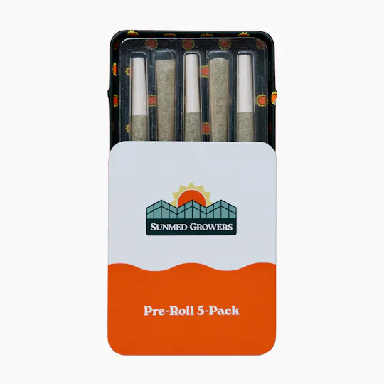 SunMed Growers - Permanent Marker Pre Roll 2.5g/5 Pack Tin - 1