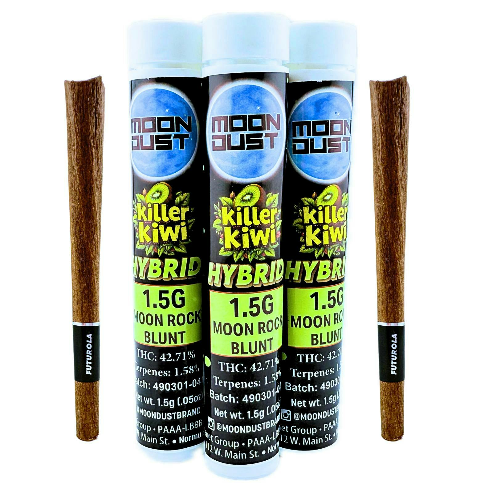 MOON DUST - Moon Rock | Killer Kiwi | Infused Blunt | 1.5g - 1