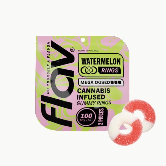 Flav - Megadose Rings - Watermelon - 100mg - 1