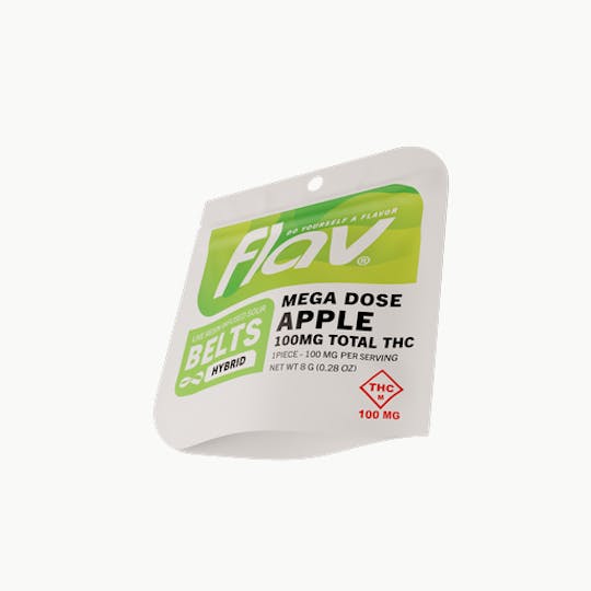 Flav - Green Apple Belts - Megadose 100mg | 1 pack | 100mg - 1