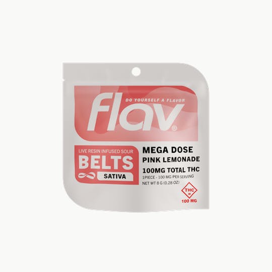 Flav - Pink Lemonade Belts - Megadose 100mg | 1 pack | 100mg - 1