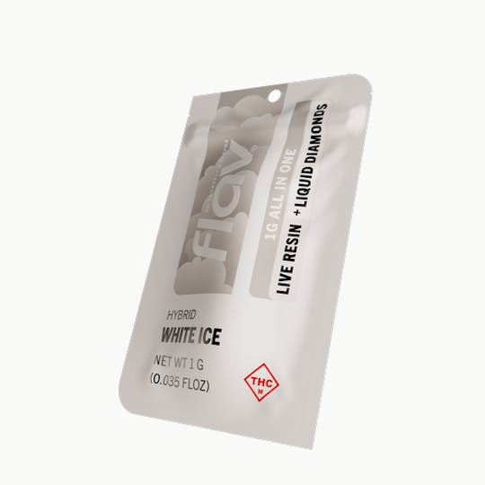 Flav - White Ice - Live Resin + Liquid Diamonds - Disposable | 1G - 1