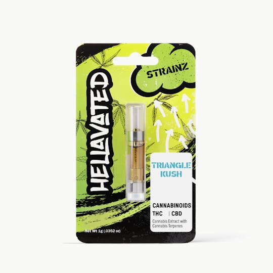 Hellavated - Triangle Kush Strainz Cartridge 1g - 1
