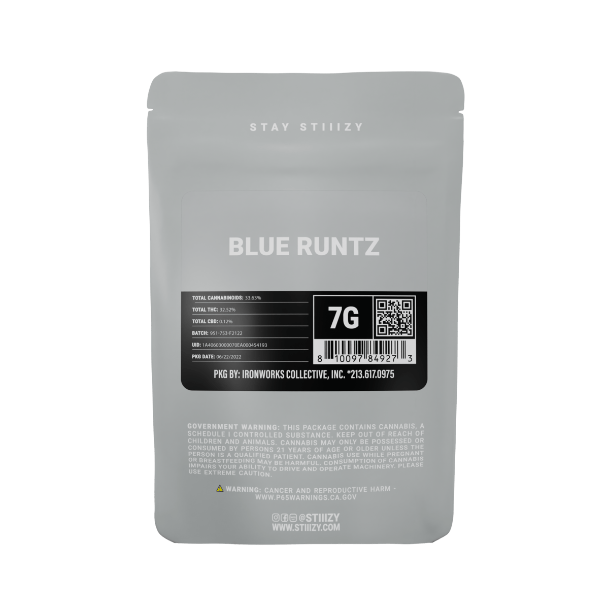 STIIIZY - BLUE RUNTZ - 7G - 1