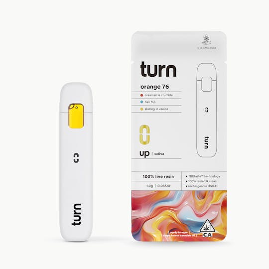 turn - 1.0g AIO | orange 76 | 100% live resin | up | - 1