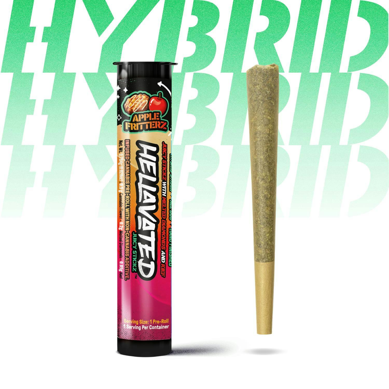 Hellavated - Apple Fritterz Baked Goodiez Juicy Stickz .75g - 1