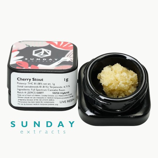 Sunday Extracts - 1g Concentrate Cherry Stout - 1