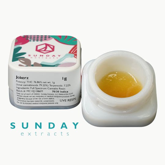 Sunday Extracts - 1g Concentrate Jokerz - 1