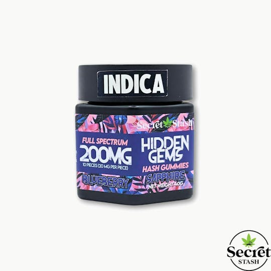 Secret Stash - Hidden Gems | Hash | Blueberry | Indica | 200mg - 1