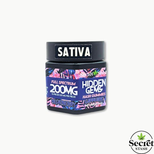 Secret Stash - Hidden Gems | Hash | Blueberry | Sativa | 200mg - 1