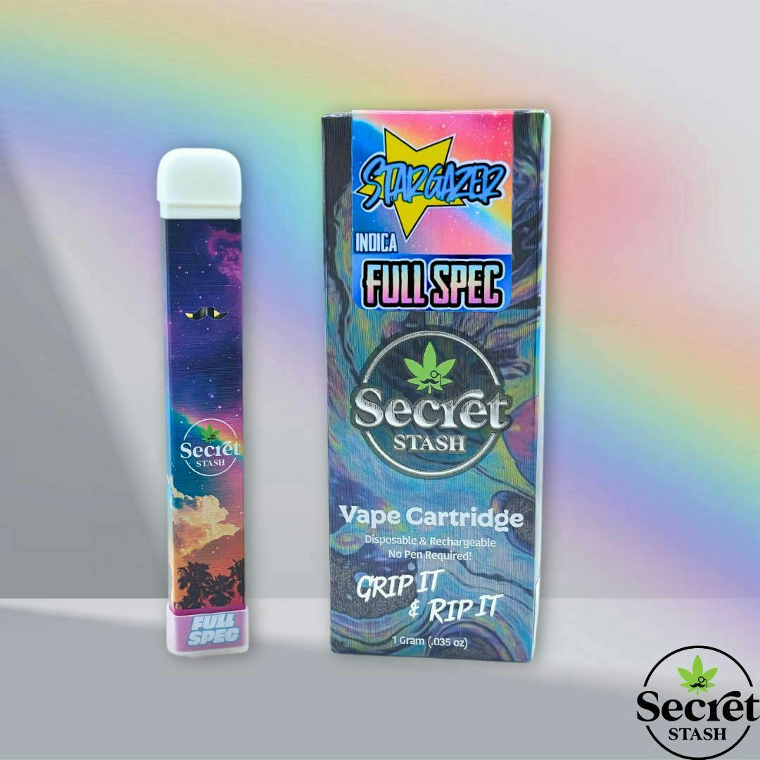 Secret Stash - Secret Stash | Full Spectrum Disposable Cartridge | Stargazer | 1g - 1