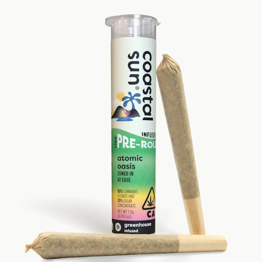 Coastal Sun - Atomic Oasis Infused Greenhouse 0.75g Pre-Roll 2pk 1.5g - 1