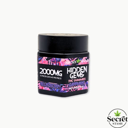 Secret Stash - Hidden Gems | THC | Blueberry | 2000mg - 1