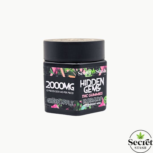 Secret Stash - Hidden Gems | THC | Green Apple | 2000mg - 1