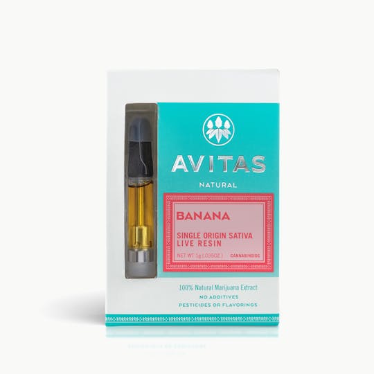 Avitas - Banana Live Resin Cartridge 1g - 1