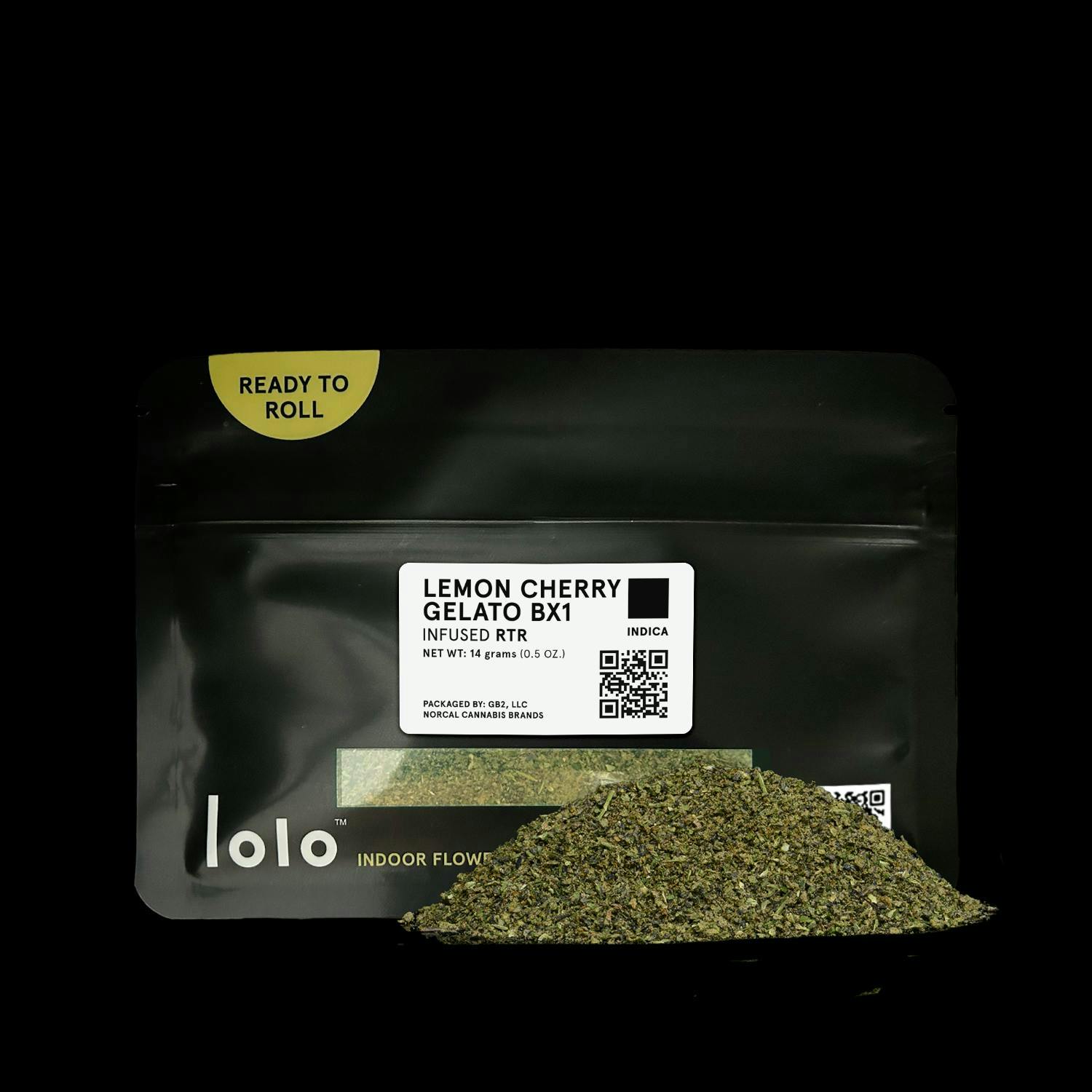 lolo - lolo | Lemon Cherry Gelato Bx1 | Indoor Kief Infused Ready To Roll | 14g - 1