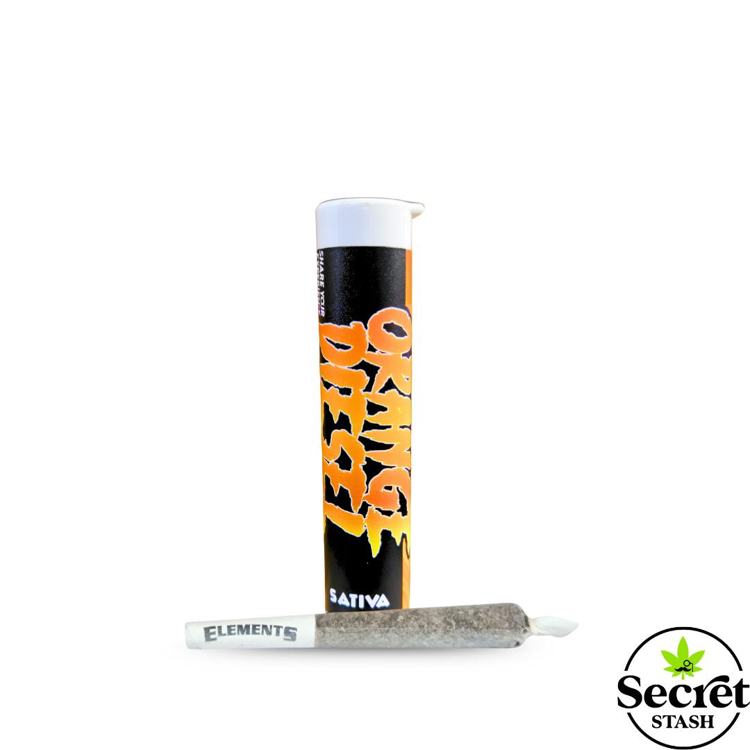 Secret Stash - Secret Stash | Full Bud Pre Roll | Orange Diesel | Half Gram - 1